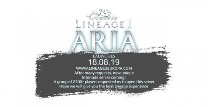 Сервер Aria Lineage2Europa